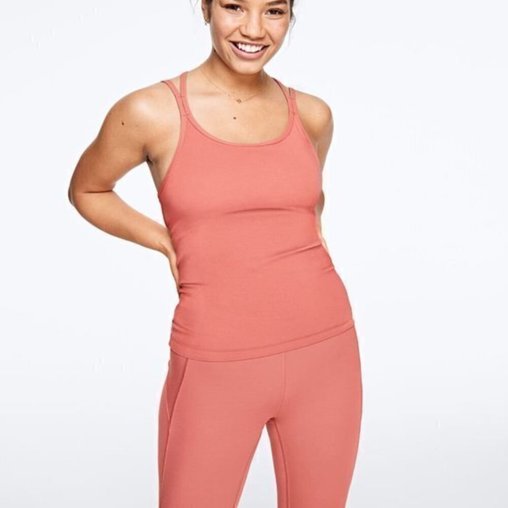 Victoria Secret PINK Cami Brami Small Peach Tank
